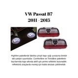 Volkswagen Vw Passat B7 2011 2012 2013 2014 2015 Uyumlu Kapı Altı Led Logo Projektörü 3 Boyutlu Hayalet Karşılama Işığı Lazer Işık Geçmeli