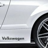 Volkwagen Yapıştırma Marşpiyel Yazısı Sticker 2 Adet