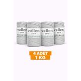 vollen yarn 1kg ,4'lü Paket ,Premium 3 Büküm Pamuk Makrome ipi Taranan Halat ip,Makrome ipi,Çanta,Duvar Süsü ipi