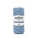 Vollen Yarn 200gr,premıum Koton Pamuk Makrome Ipi,2mm Pamuk Zincir Makrome,supla,çanta Ipi Bebe Mavisi