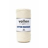 Vollen Yarn 200gr,premıum Koton Pamuk Makrome Ipi,2mm Pamuk Zincir Makrome,supla,çanta Ipi KREM