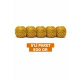vollen yarn Jüt İpi 5'li Paket 100gr 100m Hasır İp Kırnap Çuval İpi Makrome Süsleme Doğal İp