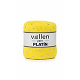 Vollen Yarn Platin Renkli Pullu El Örgü İpi – 50 Gr 110 M| Tığ Ve Şiş Uyumlu | Simli Yapıda Yüksek Kaliteli El İşi İpliği SİYAH