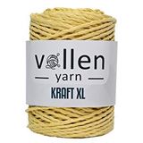Vollen Yarn Premıum 3 Büküm Kağıt Halat İpi, Dikiş Makinesi İpi, Hasır Çanta Ve Şapka İpi 250gr SİYAH