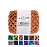 Vollen Yarn Premium Deri Ip Metalik Ip Çanta Ipi,parlak Penye İP.120 Gram - Somon