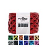 vollen yarn Premium Deri Ip Metalik Ip Çanta Ipi,parlak Penye Ip.120 Gram,kırmızı