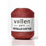 vollen yarn Premıum Metalik Koton Simli Örgü ipi,abiye çanta ipi,supla ipi,yelek ipi,amigurumi ipi,100gr 150mt