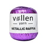 vollen yarn Premium Metalik Rafya,şapka Ipi,abiye Çanta Ipi,polyester Ip,simli Metalik Ip,mor