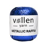 vollen yarn Premium Metalik Rafya,şapka Ipi,abiye Çanta Ipi,polyester Ip,simli Metalik Ip,saks Mavı