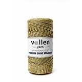 Vollen Yarn Simli Makrome İpi 100g 150m Premium Shine,polyester Çanta İpi,supla Ve Bileklik İpi Altın