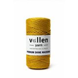 Vollen Yarn Simli Makrome İpi 100g 150m Premium Shine,polyester Çanta İpi,supla Ve Bileklik İpi Sarı