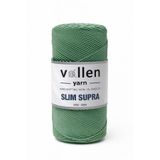 vollen yarn Slim Supra 200 Gr Mumlu Polyester İp – Çanta İpi, Runner İpi, Bileklik İpi, Pase İpi – Orman Yeşili