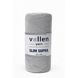 Vollen Yarn Slim Supra 200 Gr Mumlu Polyester İp,çanta İpi,runner İpi,bileklik İpi,pase İpi,supla İpi Gümüş Gri