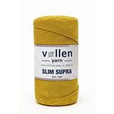 Vollen Yarn Slim Supra 200 Gr Mumlu Polyester İp,çanta İpi,runner İpi,bileklik İpi,pase İpi,supla İpi Hardal