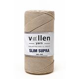 Vollen Yarn Slim Supra 200 Gr Mumlu Polyester İp,çanta İpi,runner İpi,bileklik İpi,pase İpi,supla İpi Latte
