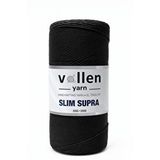 Vollen Yarn Slim Supra 200 Gr Mumlu Polyester İp,çanta İpi,runner İpi,bileklik İpi,pase İpi,supla İpi Siyah