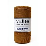 Vollen Yarn Slim Supra 200 Gr Mumlu Polyester İp,çanta İpi,runner İpi,bileklik İpi,pase İpi,supla İpi Tarçın