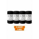 vollen yarn Taranan Makrome İpi 3mm Pamuk Makrame İpi 4’lü 1 KG Set Tarama Uyumlu Kalın Makrome Halat İp