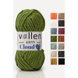 vollen yarn Vollenyarn Cloud,kadife Battaniye Ipi,el Örgü Ipi,tığ Işi Hırka Ipi,amıgurumi Oyuncak Ipi, Yeşil