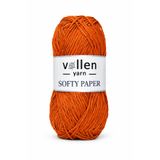 vollen yarn Yumuşak Rafya Kagit Ip,hobi Ipi,tığ Işi,el Örgü Ipi,çanta,supla Ve Şapka Ipi,turuncu