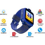 Volnet V20 Sesli Görüşme ve Gps Konum Takipli Sim Kartlı Akıllı Çocuk Saati - Mavi