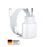 Volnix By Deji Iphone 8 X Xs Xr 11 12 13 14 / Pro Max Mini Plus Cihazları Hızlı Şarj Aleti 20W Lightning Beyaz