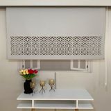 Volper Mekanik LZR305 İthal Mat Kalın Kumaşlı Lazer Kesim Stor Perde (Açık Gri) - 80 x 200 cm