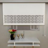 Volper Mekanik LZR305 İthal Mat Kalın Kumaşlı Lazer Kesim Stor Perde (Kırık Beyaz) - 160 x 260 cm