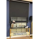 Volper Mekanik LZR305 Ithal Mat Kalın Kumaşlı Lazer Kesim Stor Perde (Siyah) - 280 x 200 cm