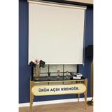 VOLPER MEKANİK Volper İthal Mat Kalın Kumaşlı Stor Perde Etek Dilimsiz ( Açık Krem )