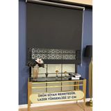 VOLPER MEKANİK Volper LZR305 Lazer Kesim Kalın Mat Kumaşlı Stor Perde ( Siyah)