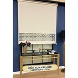 VOLPER MEKANİK Volper Lzr40 İthal Mat Kalın Kumaşlı Lazer Kesim Stor Perde ( Açık Krem )