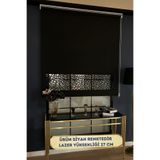 VOLPER MEKANİK VOLPER LZR80 Lazer Kesim Stor Perde Siyah Renk