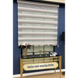 VOLPER MEKANİK Volper Vp465 Zebra Stor Perde Renk Geçişli Pliseli Gri Antrasit