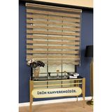 Volper Mekanik Vp 914 Bambu Düz Zeminli Zebra ve Stor Perde Etek Dilimli (Kahverengi) - 190 x 260 cm