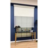 Volper Mekanik VP1075 Çift Mekanizmalı Kırçıllı Tül ve %100 Blackout Işık Geçirmez Stor Perde (Kırık Beyaz) - 115 x 260 cm