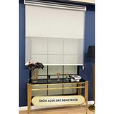 Volper Mekanik Vp1075 Çift Mekanizmalı Kırçıllı Zemin Tül ve Stor Perde Eteksiz (Açık Gri) - 145 x 260 cm