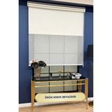 Volper Mekanik Vp1075 Çift Mekanizmalı Kırçıllı Zemin Tül ve Stor Perde Eteksiz (Kırık Beyaz) - 135 x 260 cm