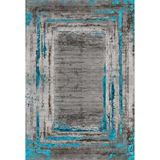 Volsk Gri Modern Geometrik Etnik Eskitme Desenli Boho Makinada Yıkanabilir Hafif Hav Toz Vermez Leke Tutmaz Kaymaz Taban Dijital Makine Baskı Halı Oturma Odası Salon Yolluk Koridor Mutfak Halısı