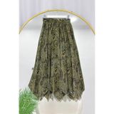 VOLT CLOTHİNG ASİMETRİK KESİM ASTARLI ŞİFON ETEK