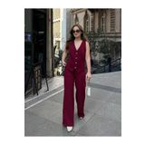 VOLT CLOTHİNG Kadın Pantolon Yelek İkili Takım