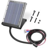 VOLT HERO Geyik Besleyici için Güneş Paneli, 12 V Güneş Paneli Dış Mekan Av Besleyici Su Geçirmez, Güneş Enerjisi Pil Şarj Cihazı 12 Montaj Braketi ve Timsah Klips Tasarımı Oyun Besleyici için