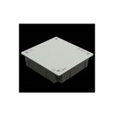 volt724 20x20 Siyah Kare Sıva Altı Buat Kutusu - Vidalı Kapaklı Elektrik Bağlantı Kutusu (20x20 cm)