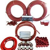VOLT724 2+1 Daire Sıva Altı Elektrik Tesisatı Duvar Borulama Seti - 14'lük 18'lik PVC Boru Spiral Buat Kasa W Otomat Dahil - 2+1 set