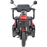 Volta Apec APM2 Elektrikli 3 Tekerlekli Motosiklet 2024 Model Kırmızı Renk 2 Kişilik Taşıma Kapasitesi