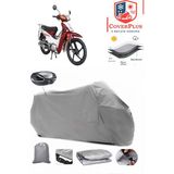 Volta Rc3 Branda Gri Arka Çanta Uyumlu(Topcase) Motosiket Brandası Motor Örtüsü Çadır Su Geçirmez Motosiklet Kılıfı Motor Brandası,lastikli,taşıma Torbalı