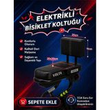 Volta Vsm Sırt Daymalı Arka Deri Koltuk, Elektrikli Bisiklet Deri Koltuk, Motosiklet Deri Koltuk, Arka Sele Çocuk Deri Koltuk Seti Siyah