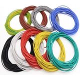 Voltaj 24AWG Beyaz Çok Damarlı Montaj Kablosu 10M Dayanıklı ve Esnek Kablo