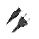 Voltaj C7 2 Pin Teyp Yazıcı Power Fişi Güç Kablosu 1.5m