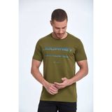 Voltaj Clipper Baskılı Erkek Tişört Haki - 2XL